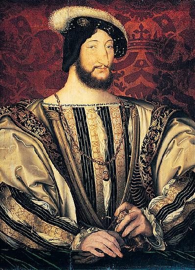 Jean Clouet Francis I of France oil painting image
